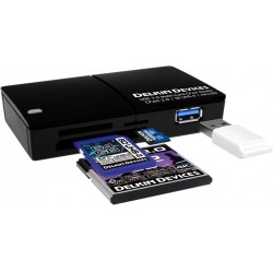 Delkin Cardreader CFast/SD/Micro UHS-II (USB 3.0) - Hukommelseskort