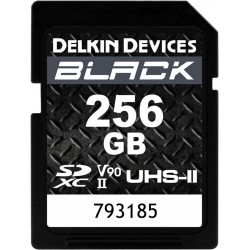 Delkin SD BLACK Rugged UHS-II (V90) R300/W250 256GB - Hukommelseskort