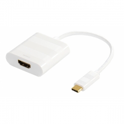 Deltaco Usb Adapter Type C To Hdmi 4k White - Adaptor