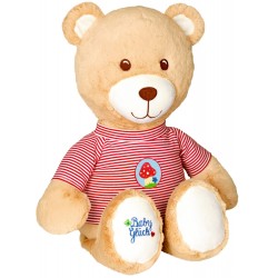 8: Die Spiegelburg Large Cuddly Bear (with Striped Shirt) Baby Charms - Bamse