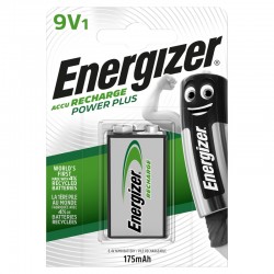 Energizer Rech 9V 175mAh 1 pack - Batteri