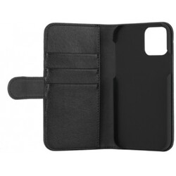 Essentials Iphone 12/12 Pro, Pu Wallet, 3 Cards, Black - Mobilcover