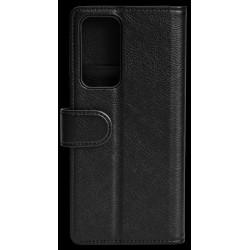 #2 - Essentials Motorola Edge 20 Pu Wallet, 3 Cards, Black - Mobilcover