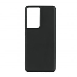 Essentials Samsung Galaxy S21 Ultra Tpu Back Cover, Black - Mobilcover