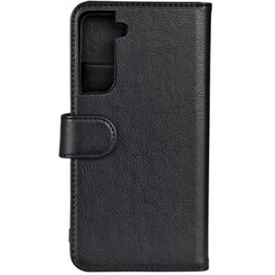 Essentials Samsung S21 Fe Pu Wallet, Detach., 3 Cards, Black - Mobilcover