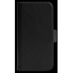 Essentials Samsung S21+ Pu Wallet, Detachable, 3 Cards, Black - Mobilcover