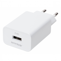 Essentials Wall Charger 12w, 1x Usb-a, White - Oplader
