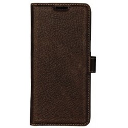 Galaxy S8, Læder wallet 3 kort, brun - Mobilcover