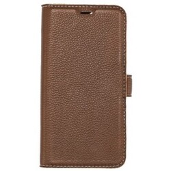 iPhone 11, Læder wallet aftagelig, brun - Mobilcover