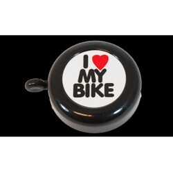 Klokke Sort I Love My Bike - Ringklokke
