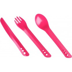 Lifeventure Ellipse Cutlery Set, Pink - Bestik