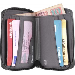 Lifeventure Rfid Bi-fold Wallet, Recycled, Navy Blue - Pung