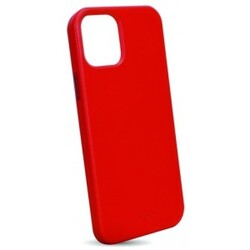 Puro Iphone 12/12 Pro Sky Cover Leather Look, Red - Mobilcover