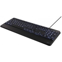DELTA Full-size Keyboard med LED backlight og USB, sort
