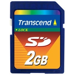 Transcend Secure Digital SD 45X 2GB - Hukommelseskort