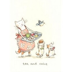 Two Bad Mice Greeting Cards Tea And Cake - Kort