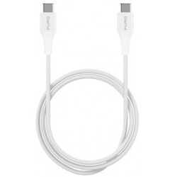 USB-C til USB-C kabel, 2m, hvid