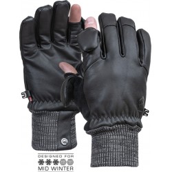 Vallerret Hatchet Leather Photography Glove Black L - Handsker
