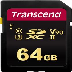 Transcend SDXC/SDHC 700S SD UHS-II U3 (V90) R285/W180 64GB - Hukommelseskort