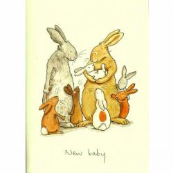 Two Bad Mice - Greeting Card New Baby