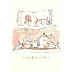 Two Bad Mice - Greeting Card, Breakfast In