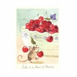 Two Bad Mice Greeting Card Life Is A Bowl - Kort