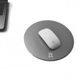 Xtrememac Round Aluminum Mouse Pads - Space Grey - Musemåtte
