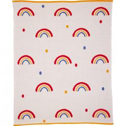 Die Spiegelburg Knitted Blanket Rainbow (80x100cm) Baby Charms - Tæppe