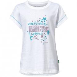 Vaude V Kids Tammar T-shirt Iv Girls - White - Str. 110/116 - T-shirt