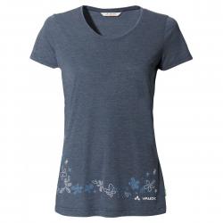 Vaude Women's Skomer Print T-shirt Ii - Dark Sea/Dark Sea - Str. 38 - T-shirt
