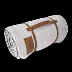 Petromax Wool Blanket 150 x 200 cm - White/Dark Grey - Str. 150 x 200 cm - Tæppe