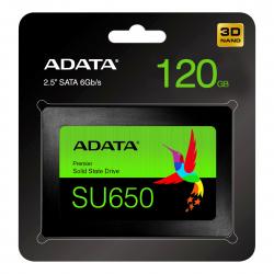 Adata Ultimate Su650 2.5 ssd 120gb 3d Nand Flash - Hukommelseskort