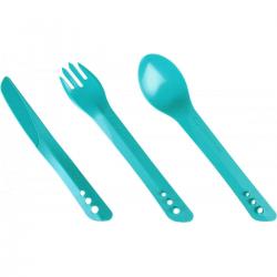 Lifeventure Ellipse Cutlery Set, Teal - Bestik