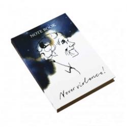 Astrid Lindgren Notebook A5 Never Violence - Notesbog