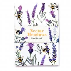 Puckator Nectar Meadows Recycled Paper A5 Notebook - Notesbog