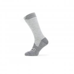 Sealskinz Wp All Weather Mid Sock - Grey/Grey Marl - Str. XL - Strømper