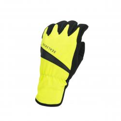 Sealskinz Bodham Wp All Wt. Cycle Glove - Neon Yellow/Black - Str. S - Cykel handsker
