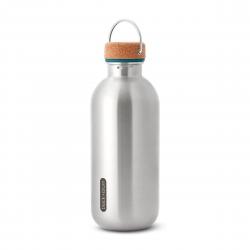 Black + Blum Steel Water Bottle Small 600 Ml - Silver/Ocean - Str. 600ml - Drikkeflaske
