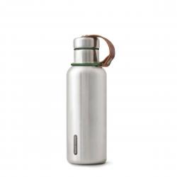 Black + Blum Insulated Water Bottle Small 500 Ml - Silver/Olive - Str. 500ml - Termoflaske