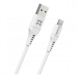 Xtrememac Flexicable Lightning To Usb-a, Mfi, 2,5m, White - Kabel