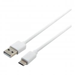 Essentials Usb-a - Microusb Cable 1m Polybag, White - Kabel