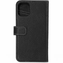 Essentials Iphone 12 Mini, Leather Wallet, Detachable, Black - Mobilcover