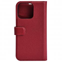 Essentials Iphone 13 Mini Leather Wallet, Detachable, Red - Mobilcover