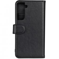 Essentials Samsung S21 Fe Pu Wallet, Detach., 3 Cards, Black - Mobilcover