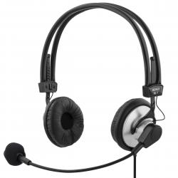 Deltaco Headset, Volume Control On The Cable, 2 X 3.5 Mm, 2 M Cable - Headset