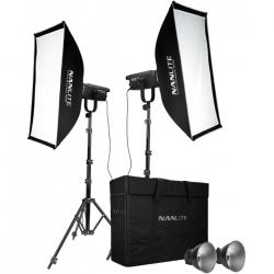 Nanlite FS-150 LED 2 light kit with stand - Arbejdslampe