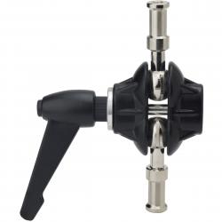 Kupo KS-103 Double Ball Joint Adapter with Dual 5/8 (16mm) Studs - Support rigs & cages