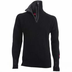 Ulvang Rav Sweater W/zip - Black/Charcoal Melange - Str. L - Bluse