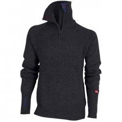 Ulvang Rav Sweater W/zip - Charcoal Melange/Mid Blue - Str. M - Striktrøje