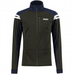 Swix Dynamic Jacket M - Dark Olive - Str. S - Softshell jakke